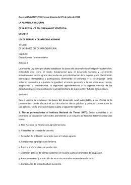 Ley de Tierras y Desarrollo Agrario