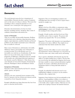 Anti-Amyloid Therapies - Alzheimer`s Association