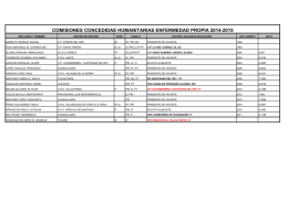 COMISIONES HUMANITARIAS ENF. PROPIA