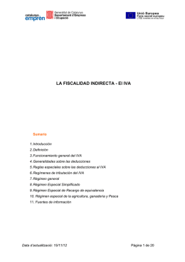 LA FISCALIDAD INDIRECTA