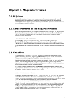 Capítulo 5. Máquinas virtuales