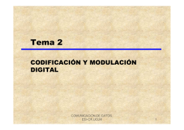 Tema 2: Codificación y Modulación Digital
