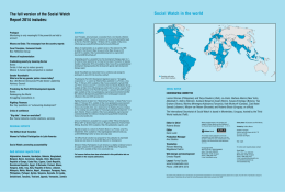 Social Watch in the world