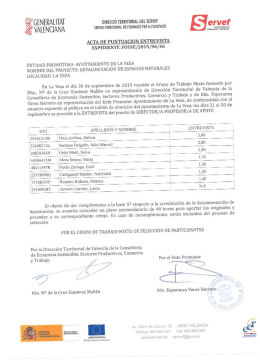 acta selección director