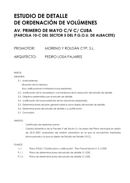 estudio de detalle - Ayuntamiento de Albacete