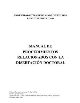 Manual de Disertación - Metro - Universidad Interamericana de