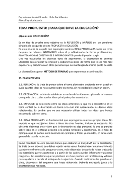 Instrucciones disertación 2011