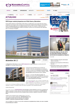 ACR Grupo: nuevos proyectos en el País Vasco y Barcelona