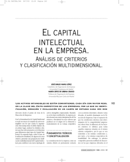 el capital intelectual en la empresa. análisis de criterios y