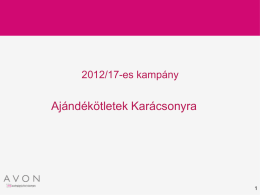 Ajándékötletek karácsonyra
