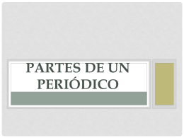 Partes de un periódico