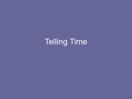 Telling Time