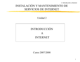 Introduccion a Internet