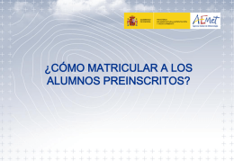 ¿cómo matricular a los alumnos preinscritos?