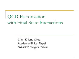 QCD factorization with FSI
