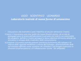 Diapositiva 1 - Liceo Scientifico Leonardo