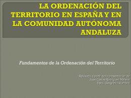 Tema 4 La OT en España y las CCAA