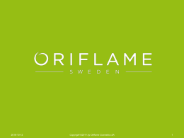 Slide 1 - Oriflame