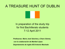 a treasure hunt of dublin