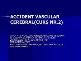 ACCIDENT VASCULAR CEREBRAL
