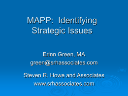 MAPP: Identifying Strategic Issues