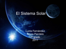 El Sistema Solar - Instituto Educativo Modelo
