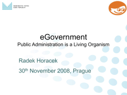 eGovernment Public Administration is a Living Organism