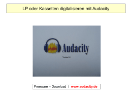 Audacity - Senioren-Computerclub