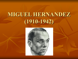miguel hernandez (1910-1942)