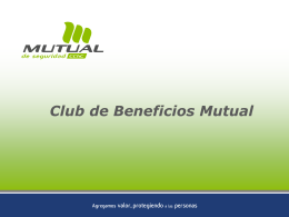 Club de Beneficios Mutual Detalle Beneficios