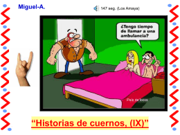 Historias de cuernos, (IX).