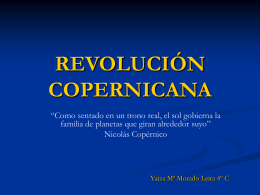 A revolución copernicana
