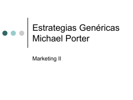 Estrategias Genéricas Michael Porter