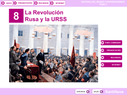 Tema 8. La Revolución Rusa