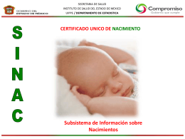 Indicaciones Generales para el Llenado del Certificado de Nacimiento