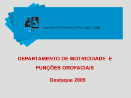 Slide 1 - Sociedade Brasileira de Fonoaudiologia