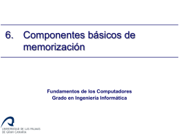 Componentes básicos de memorización