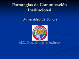 Estrategias de Comunicación Institucional