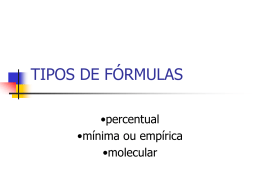 TIPOS DE FÓRMULAS