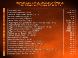 socio-economic data of the Autonomous Communities