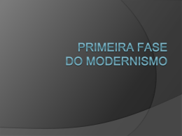 Modernismo 1a fase