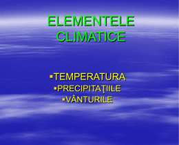 Elemente climatice