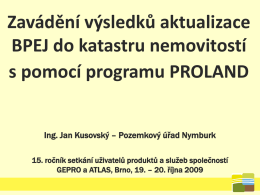 Rebonitace - GEPRO spol. s ro