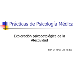 Prácticas de Psicología Médica