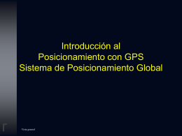 Introducción a GPS