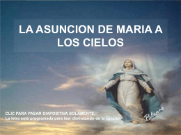 La Asunción de María a los Cielos
