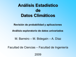 Análisis Estadístico de Datos Climáticos