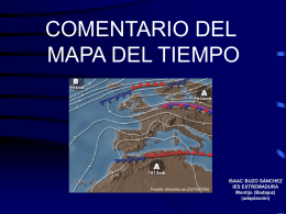 Comentario de un mapa del tiempo