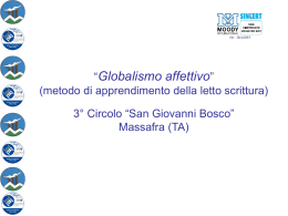 Diapositiva 1 - Globalismo Affettivo