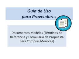 guia para proveedores-documentos modelos